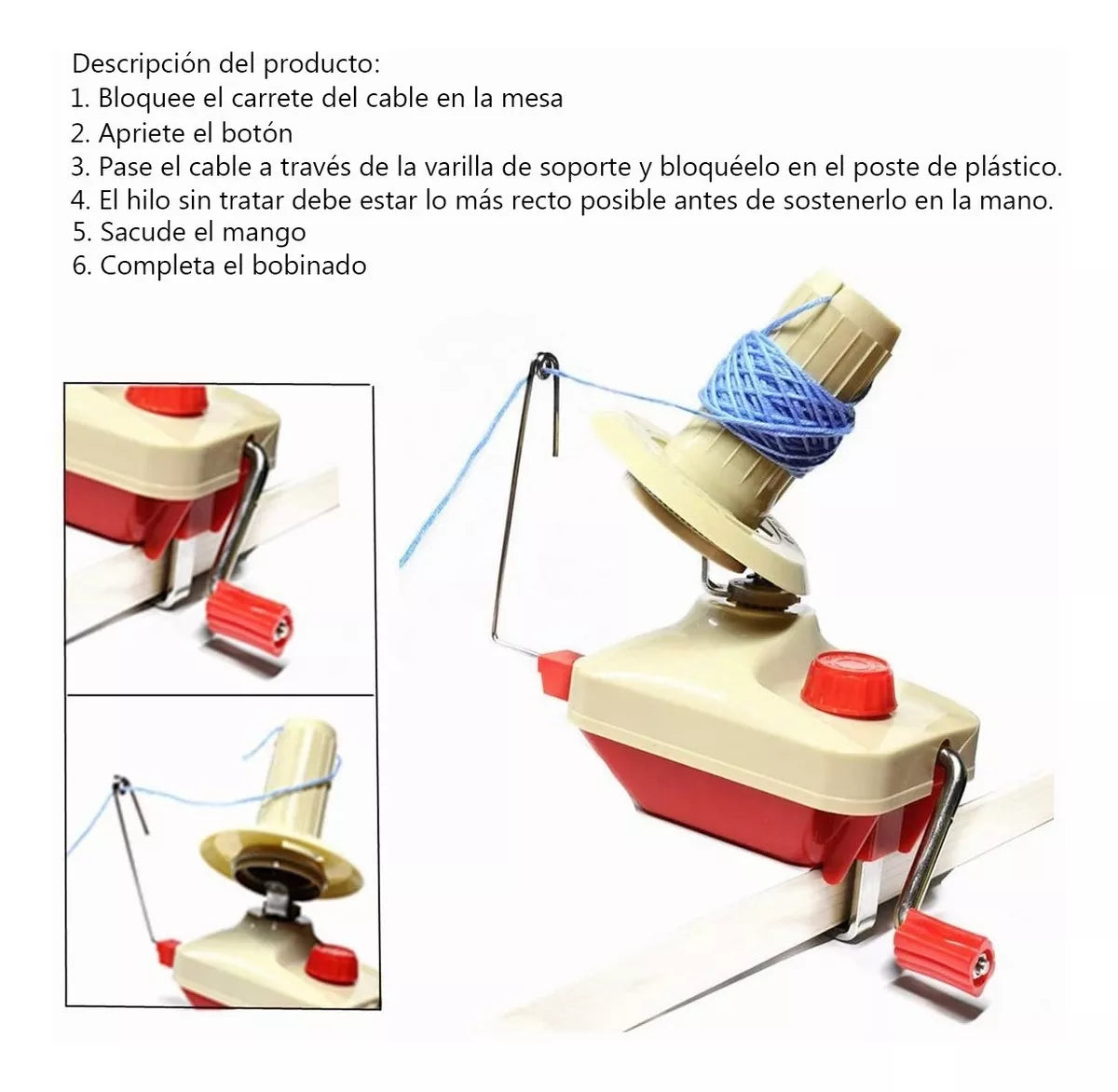 Devanadora De Plastico Bola Chica